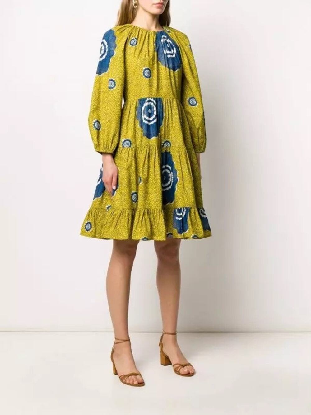 Ulla Johnson Emelyn Lime Cotton Open Back Dress 4